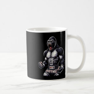 Caneca De Café Forte Gorila Muay Thai - Boxin Tailandês E Luta