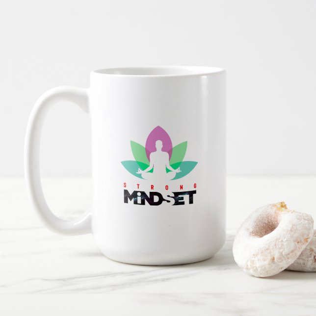 Caneca De Café Forte Mindset | Clássica #15 (Com Donut)