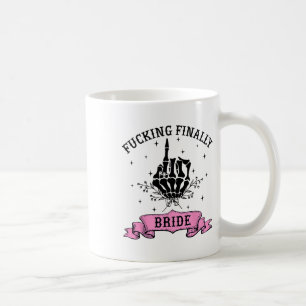 Caneca De Café Forte Por Fim Noiva Esqueleto Barriga de Halloween