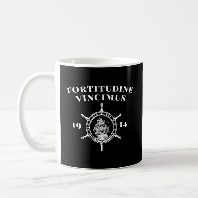 Caneca De Café Fortitudine Vincimus Ernest Shackleton Endurance A (Esquerda)