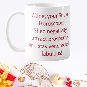 Caneca De Café Fortuna de Ano Novo Chinês Personalizado