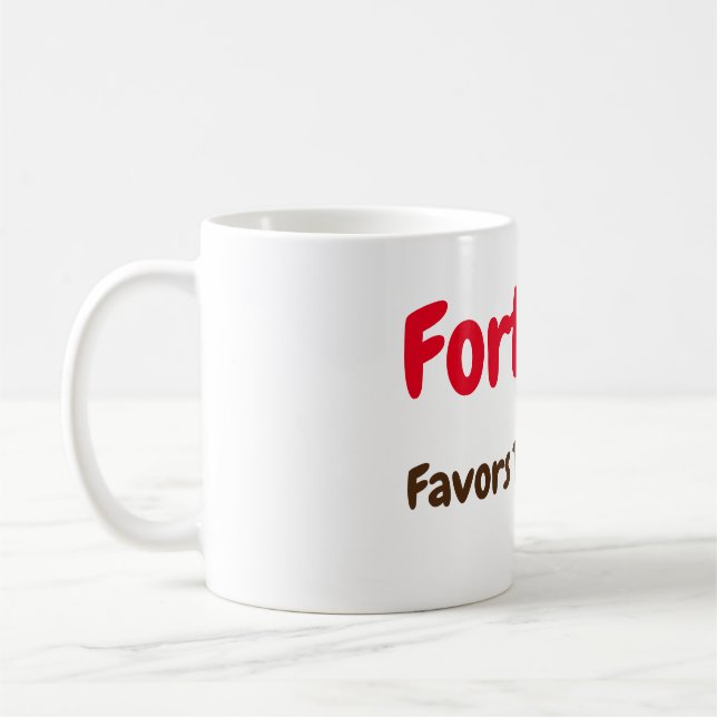 Caneca De Café Fortune Favorece A Lama (Esquerda)