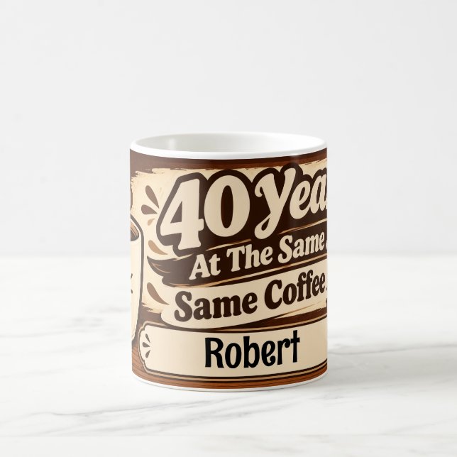 Caneca De Café Forty Years Same Job Same Coffee (Centro)
