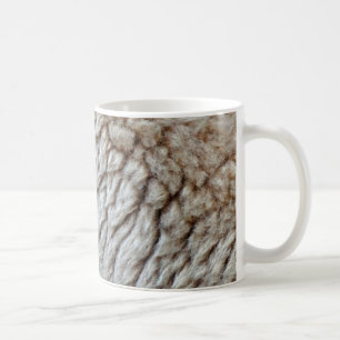 Caneca De Café Foto Abstrata da Lã de Ovelha na Natureza