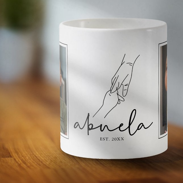 Caneca De Café Foto Abuela 2 Estabelecida (Criador carregado)