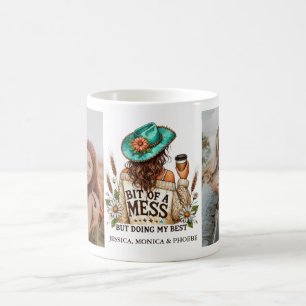 Caneca De Café Foto "Bit of a Mess but Doing My Best"