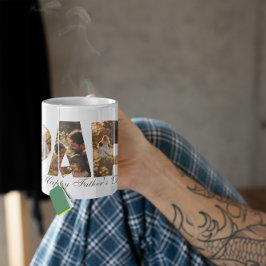 Caneca De Café Foto: Colagem de Letras de Corte PAPA