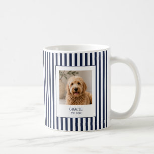 Caneca De Café Foto com Nome Personalizado do Animal de Estimação