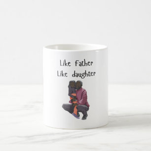 Caneca De Café Foto Como Pai Como Filha/Filho