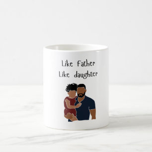 Caneca De Café Foto Como Pai Como Filha/Filho