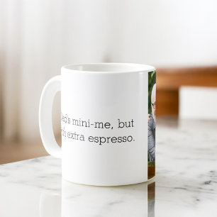 Caneca De Café Foto como Pai Como Filha ou Filho