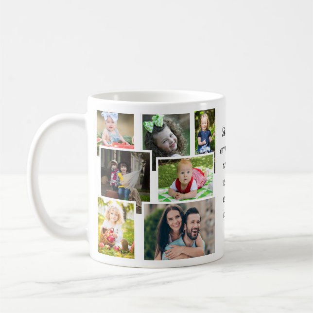 Caneca De Café Foto da Família Lado a Lado (Esquerda)