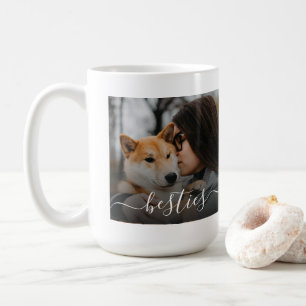 Caneca De Café Foto da Mãe e do Cachorro Besties