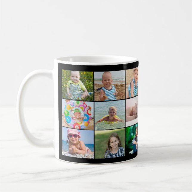 Caneca De Café Foto da Melhor Avó Não-Avó 9 (Esquerda)