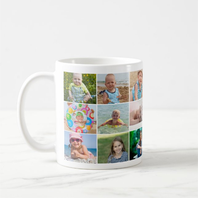 Caneca De Café Foto da Melhor Avó Não-Avó 9 (Esquerda)