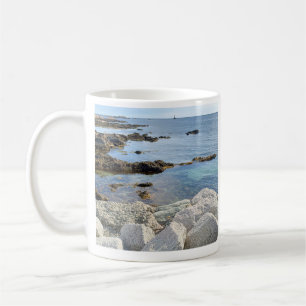 Caneca De Café Foto da Praia do Oceano Azul Natureza ao Ar Livre