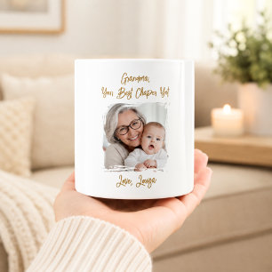 Caneca De Café Foto da Vovó Melhor Capítulo Neto