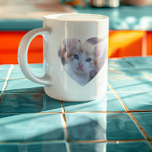 Foto de animal de estimação em forma de coração