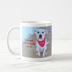 Caneca De Café Foto de Cachorro Bonito com Engraçado Esticando Or