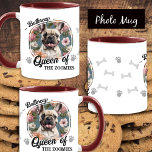 Caneca De Café Foto De Cachorro Engraçado Rainha De Zoomias<br><div class="desc">Rainha divertida da Caneca de Zoomies com uma foto personalização de animal. Excelente para seu amante familiar.</div>