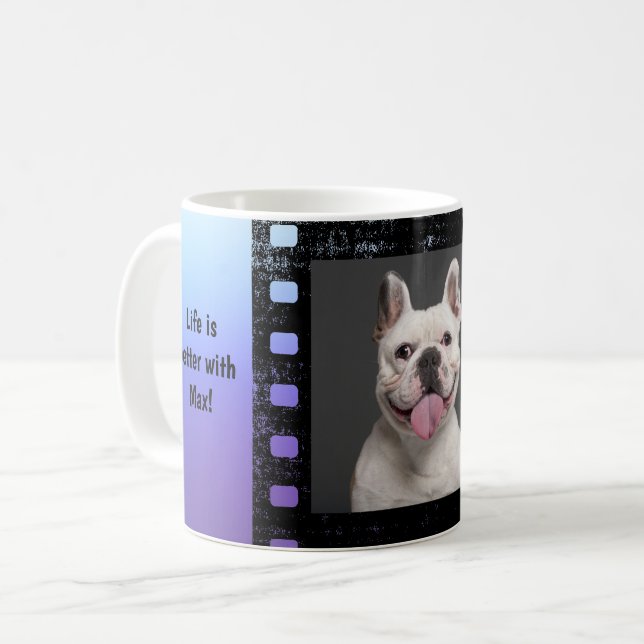 Caneca De Café Foto de Cachorro Personalizada (Frente Esquerda)