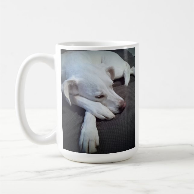 Caneca De Café Foto de Cão Dormindo Recuperação Rápida (Esquerda)