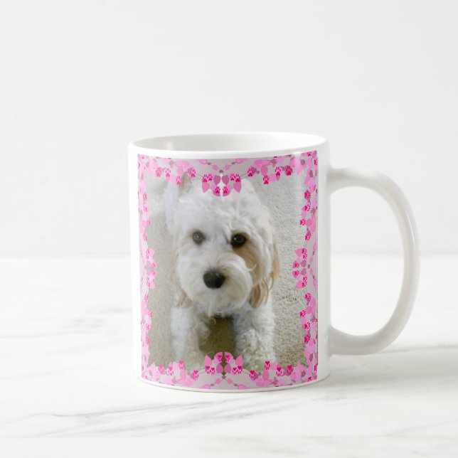 Caneca De Café Foto De Cavachon, Foto Personalizada De Cão (Direita)