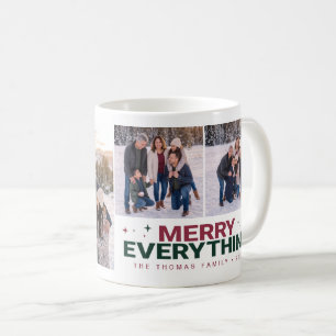 Caneca De Café Foto de Família Feliz Natal
