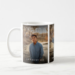 Caneca De Café Foto de Formatura Crushed It PhotoPop