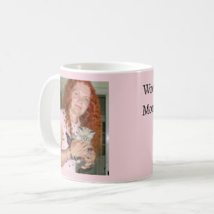 Caneca De Café Foto de Gato e Dono, Melhor Mãe de Gato