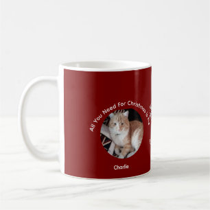 Caneca De Café Foto de gato personalizada tudo o que você precisa