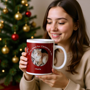 Caneca De Café Foto de gato personalizada tudo o que você precisa