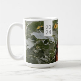 Caneca De Café Foto de Graduação de Script Simples