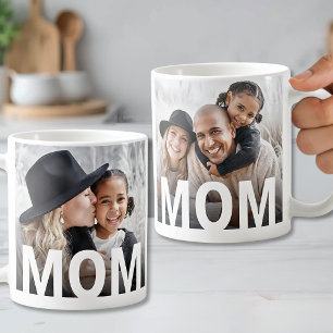 Caneca De Café Foto de Mãe Moderna Simples