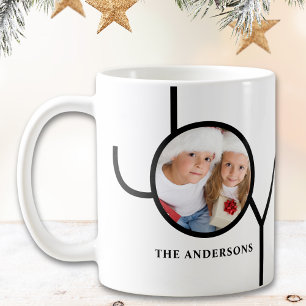 Caneca De Café Foto de Natal Moderna