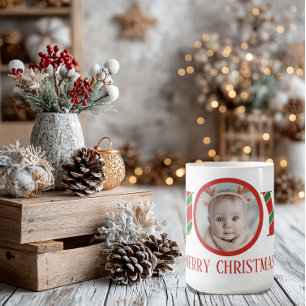 Caneca De Café Foto de Natal Personalizada Alegria