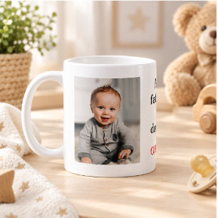 Caneca De Café Foto de Pai e Filha/Filho Semelhantes