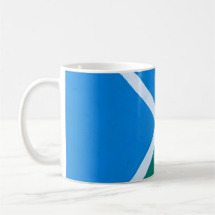Caneca De Café Foto de pavimento azul e verde