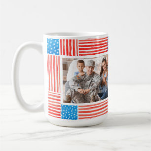 Caneca De Café Foto de Sinalizador Americano Personalizado de Ind