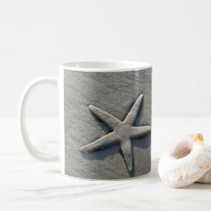 Caneca De Café Foto de Starfish Sand Ocean Beach