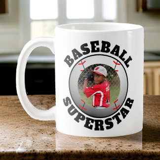 Caneca De Café Foto de Superastro de Beisebol