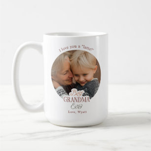 Caneca De Café Foto de Texto Personalizado Melhor Avó de Todos os