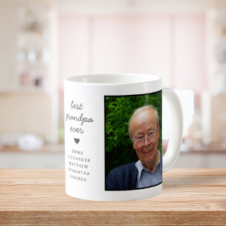 Caneca De Café Foto Divertida Personalizada do Melhor Avô de Todo