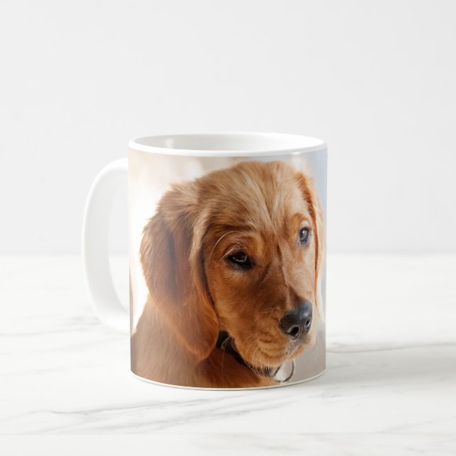 Caneca De Café Foto do Animal Personalizado (Frente Esquerda)
