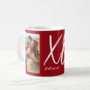 Caneca De Café Foto do Ano com Script Moderno XO
