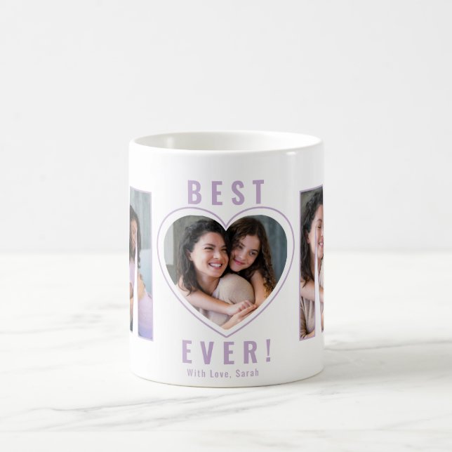 Caneca De Café Foto do Coração Mug para a Mãe (Centro)