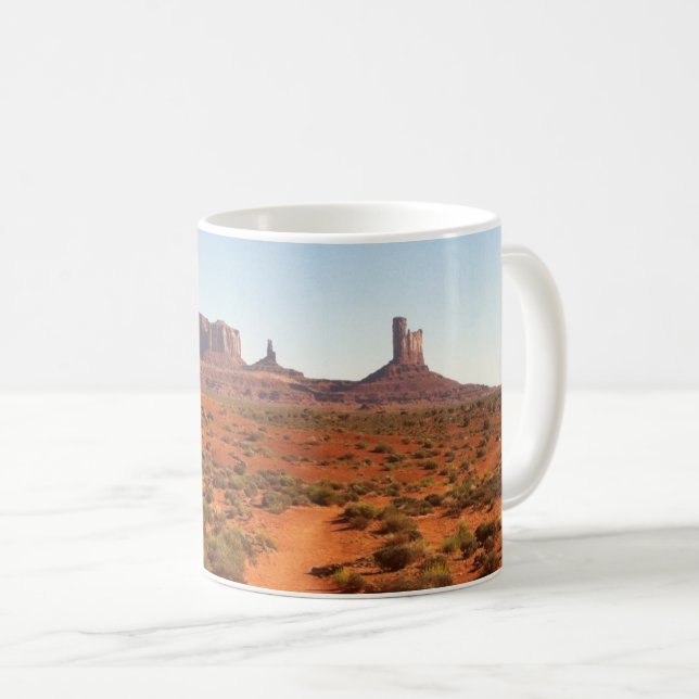 Caneca De Café Foto do deserto do Monument Valley Utah (Frente Esquerda)