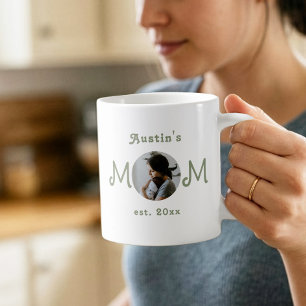 Caneca De Café Foto do Dia das Mães Moderno Estabelecido pela Pri