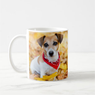 Caneca De Café Foto do melhor cão Nome da mãe