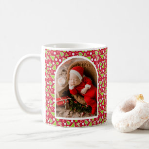 Caneca De Café Foto do Primeiro Natal do Bebê